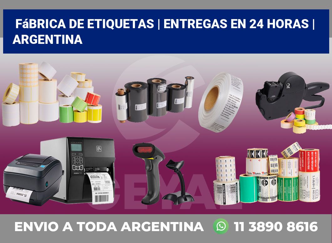 Fábrica de etiquetas | Entregas en 24 horas | Argentina