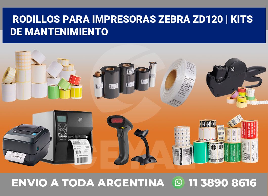 Rodillos para impresoras Zebra ZD120 | Kits de mantenimiento | Zebra