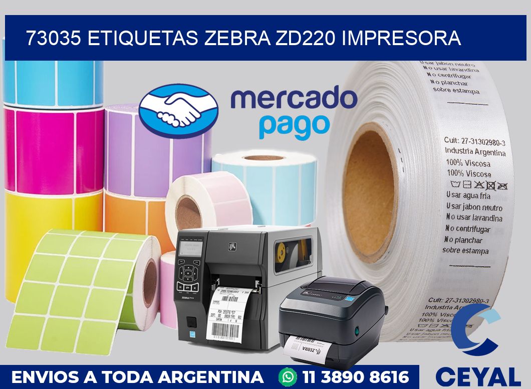 73035 Etiquetas Zebra Zd220 Impresora Zebra Etiquetadora 3198