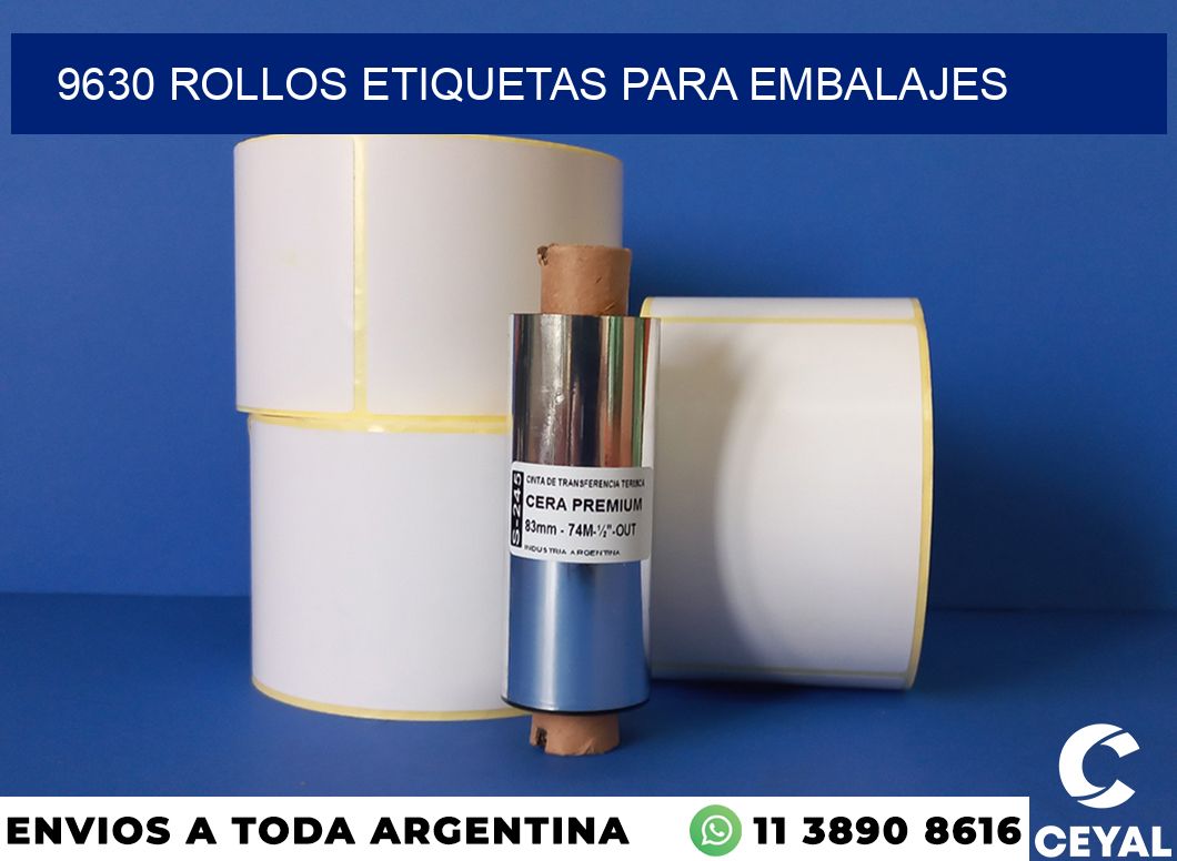 9630 rollos etiquetas para embalajes