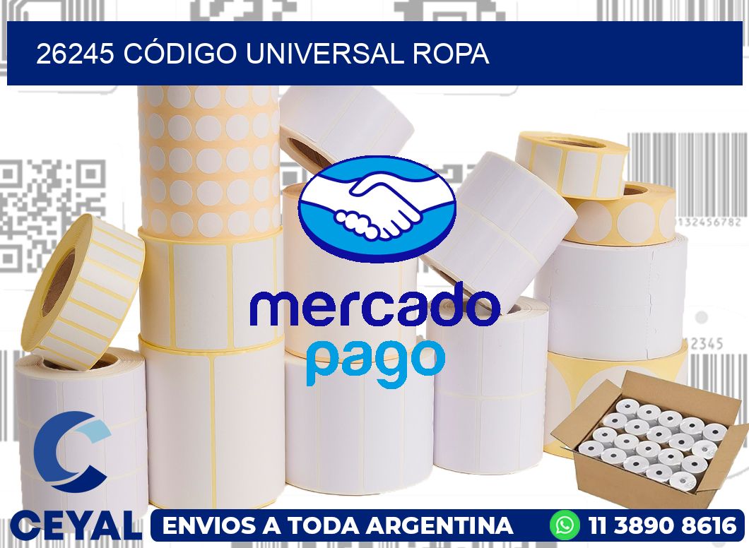 Universal Ropa 26245 CÓDIGO UNIVERSAL ROPA | Zebra Etiquetadora