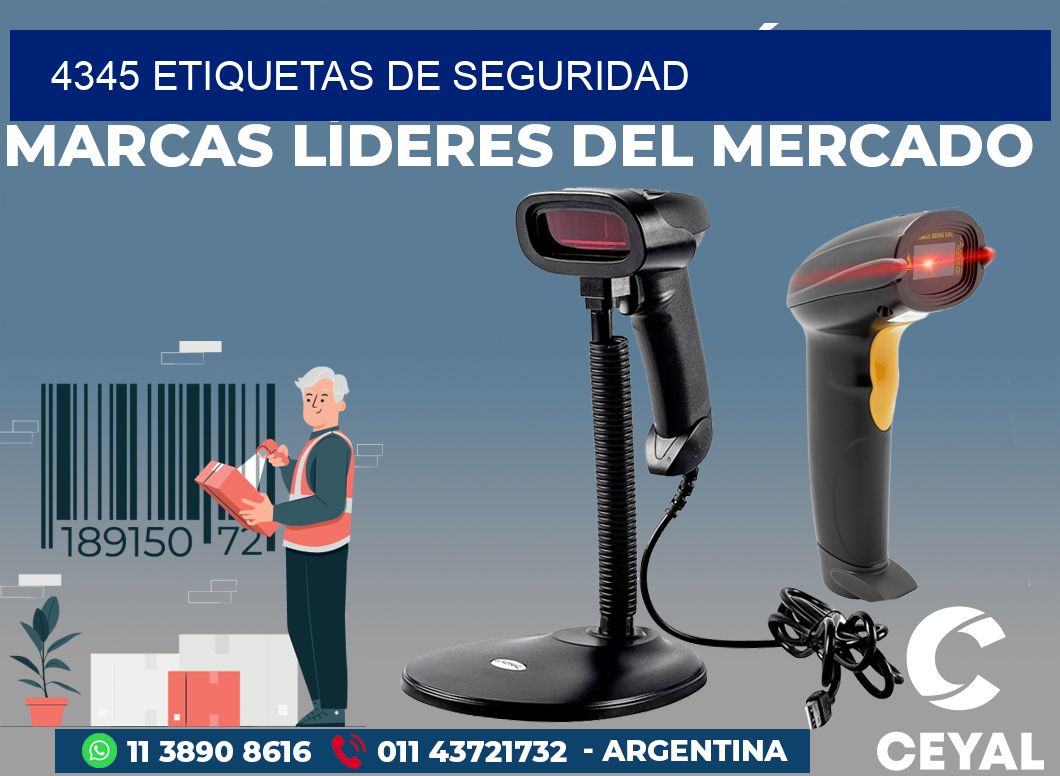 4345 ETIQUETAS DE SEGURIDAD
