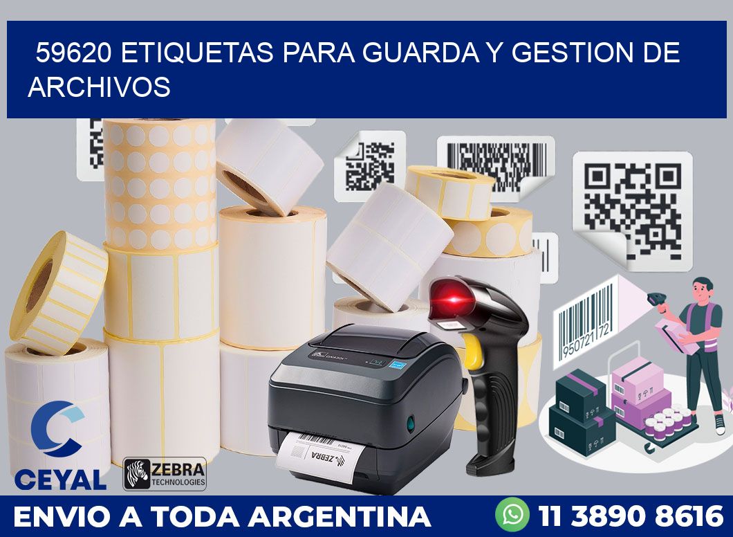 59620 ETIQUETAS PARA GUARDA Y GESTION DE ARCHIVOS