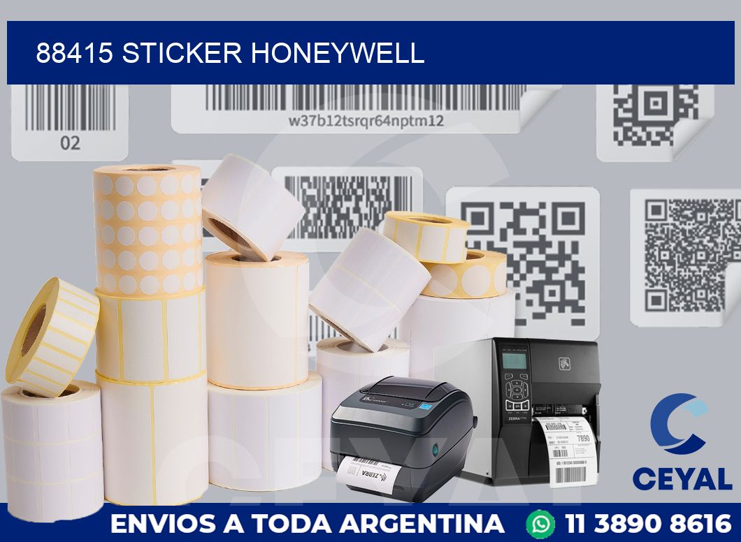 88415 STICKER HONEYWELL | Zebra Etiquetadora