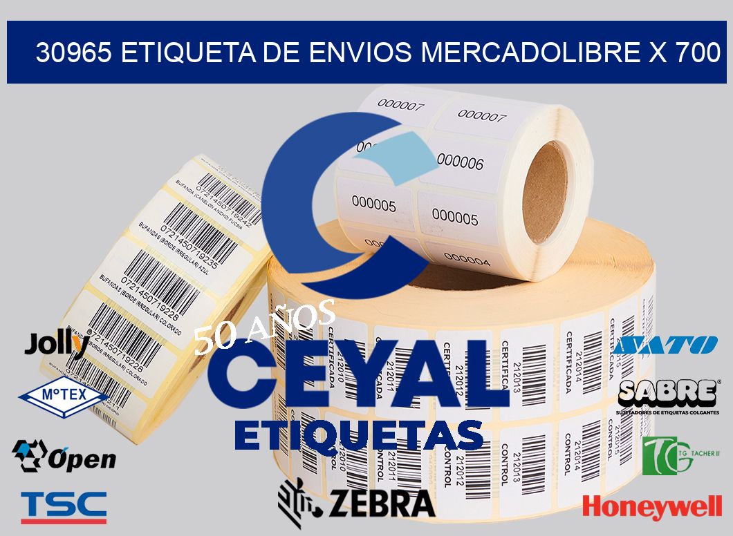 30965 etiqueta de envios mercadolibre x 700 | Zebra Etiquetadora