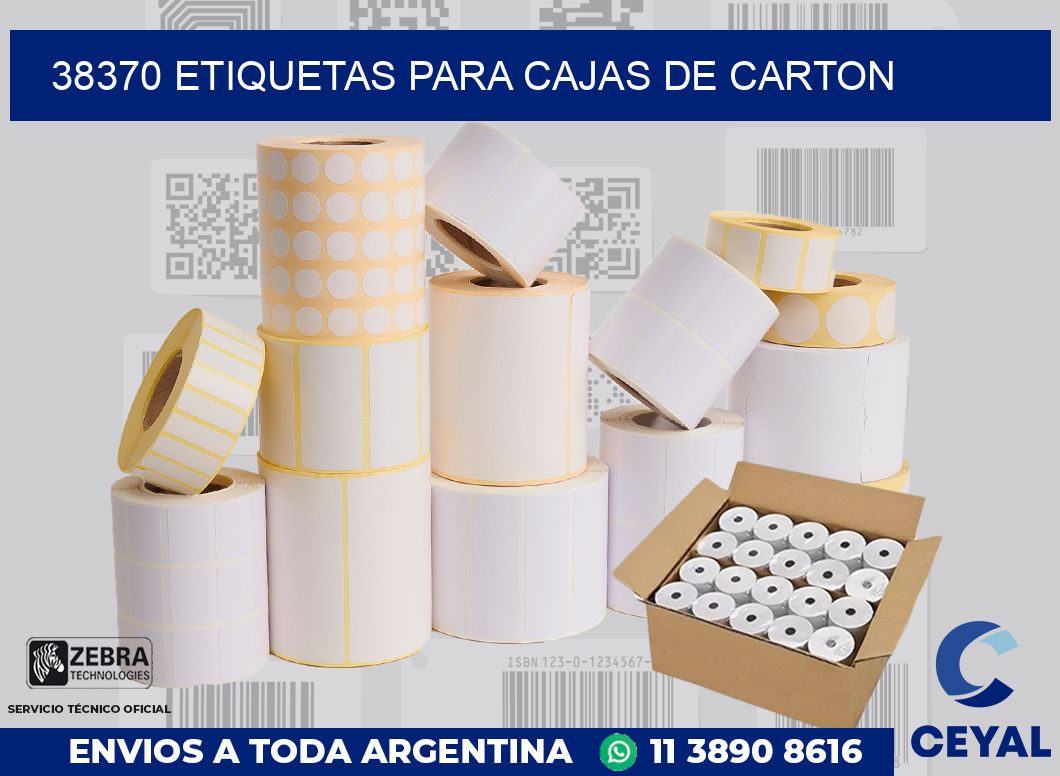 38370 ETIQUETAS PARA CAJAS DE CARTON