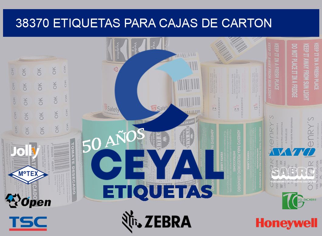 38370 ETIQUETAS PARA CAJAS DE CARTON