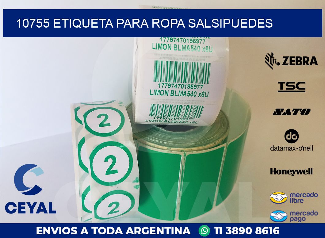 10755 ETIQUETA PARA ROPA SALSIPUEDES