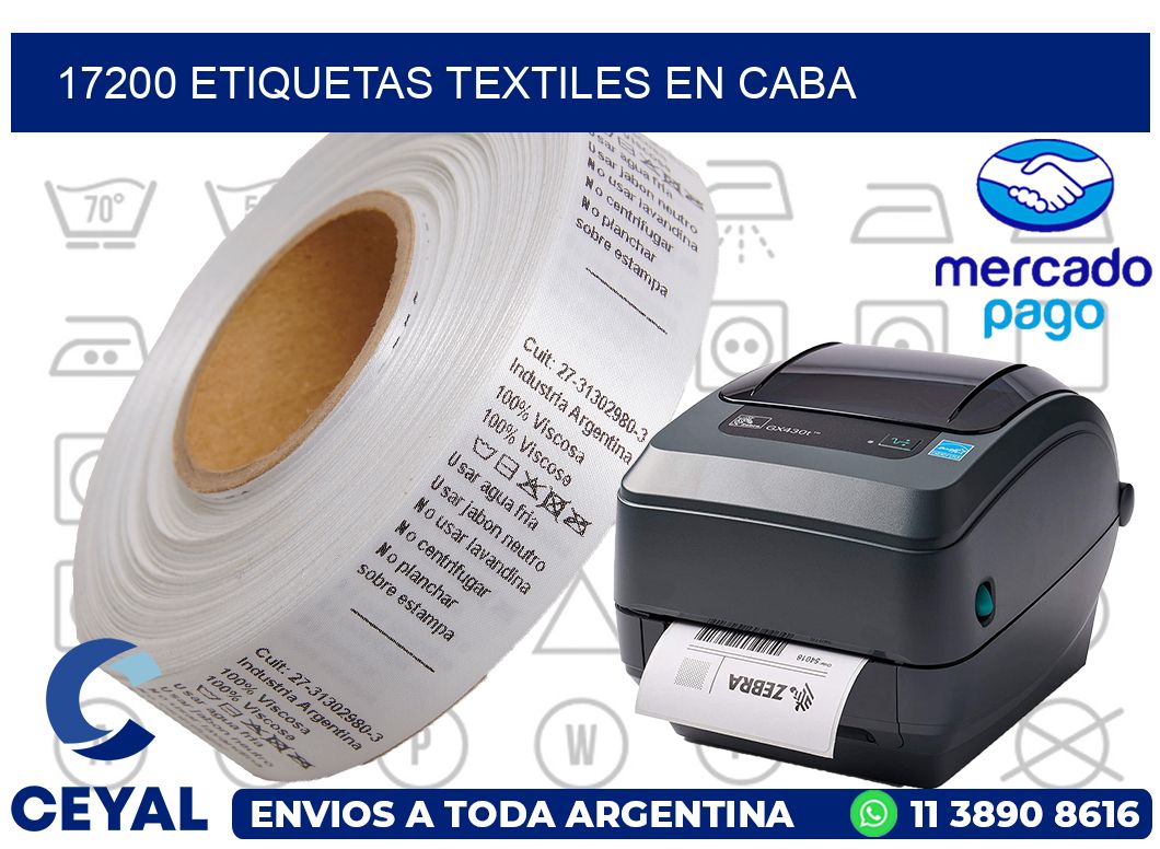 17200 ETIQUETAS TEXTILES EN CABA