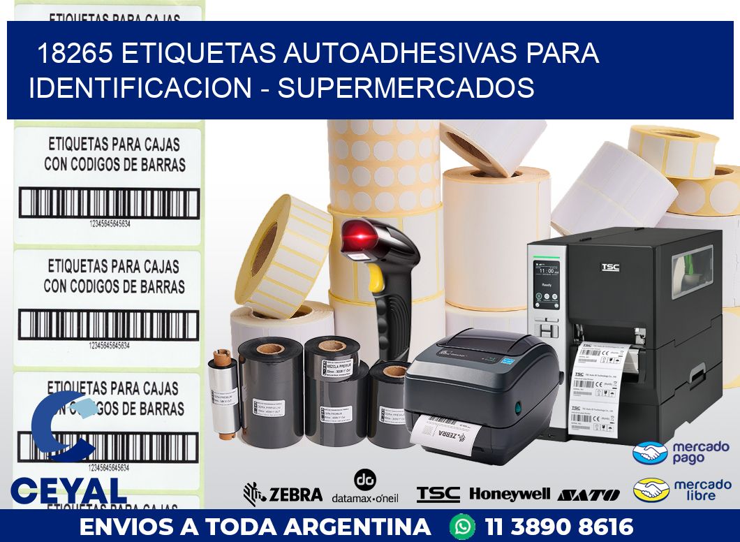 18265 ETIQUETAS AUTOADHESIVAS PARA IDENTIFICACION – SUPERMERCADOS