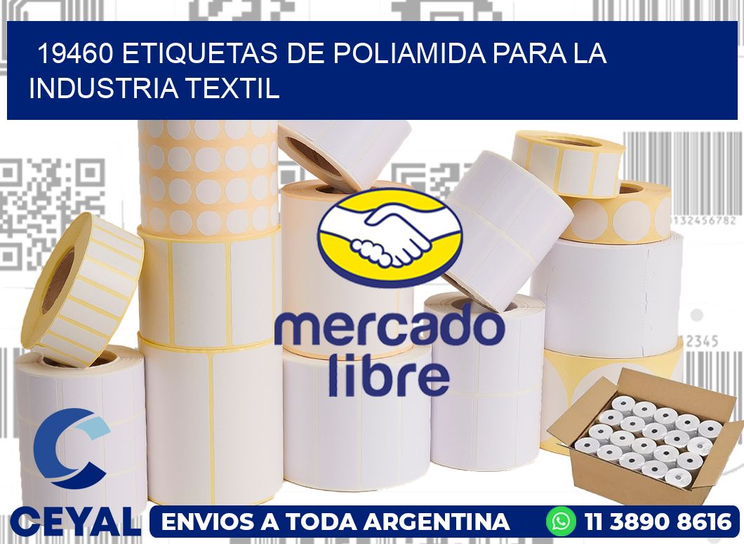 19460 ETIQUETAS DE POLIAMIDA PARA LA INDUSTRIA TEXTIL