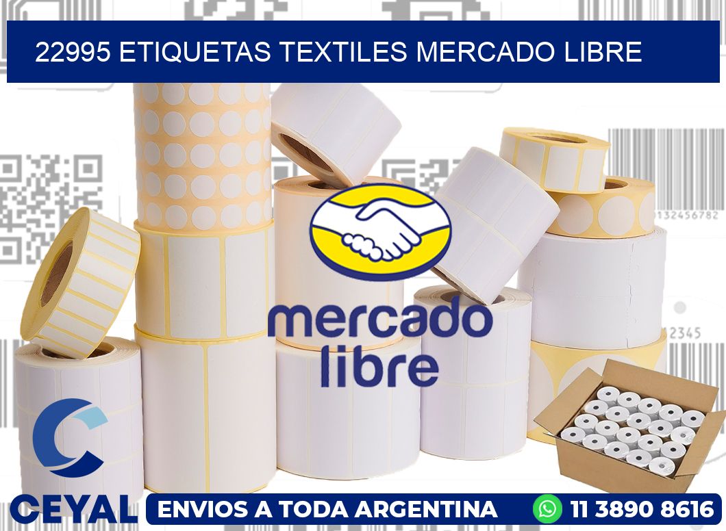 22995 ETIQUETAS TEXTILES MERCADO LIBRE