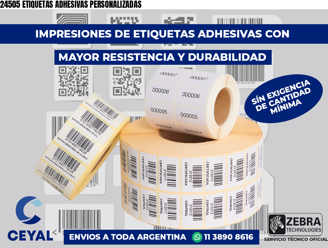 24505 ETIQUETAS ADHESIVAS PERSONALIZADAS