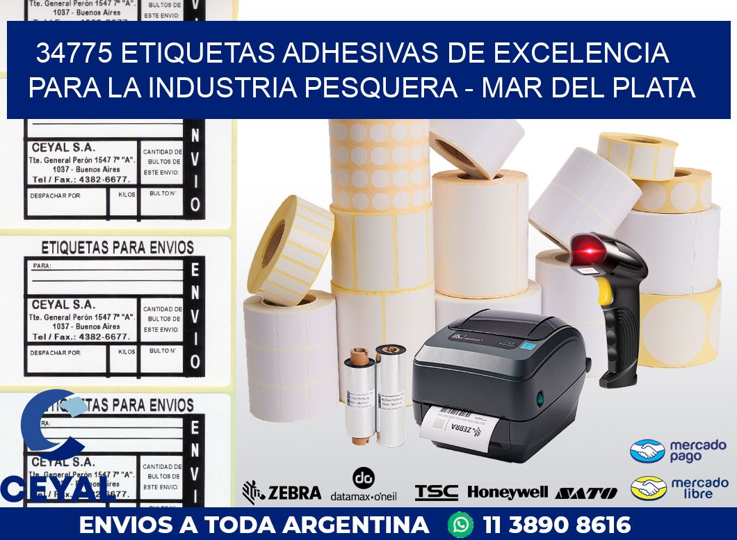 34775 ETIQUETAS ADHESIVAS DE EXCELENCIA PARA LA INDUSTRIA PESQUERA – MAR DEL PLATA