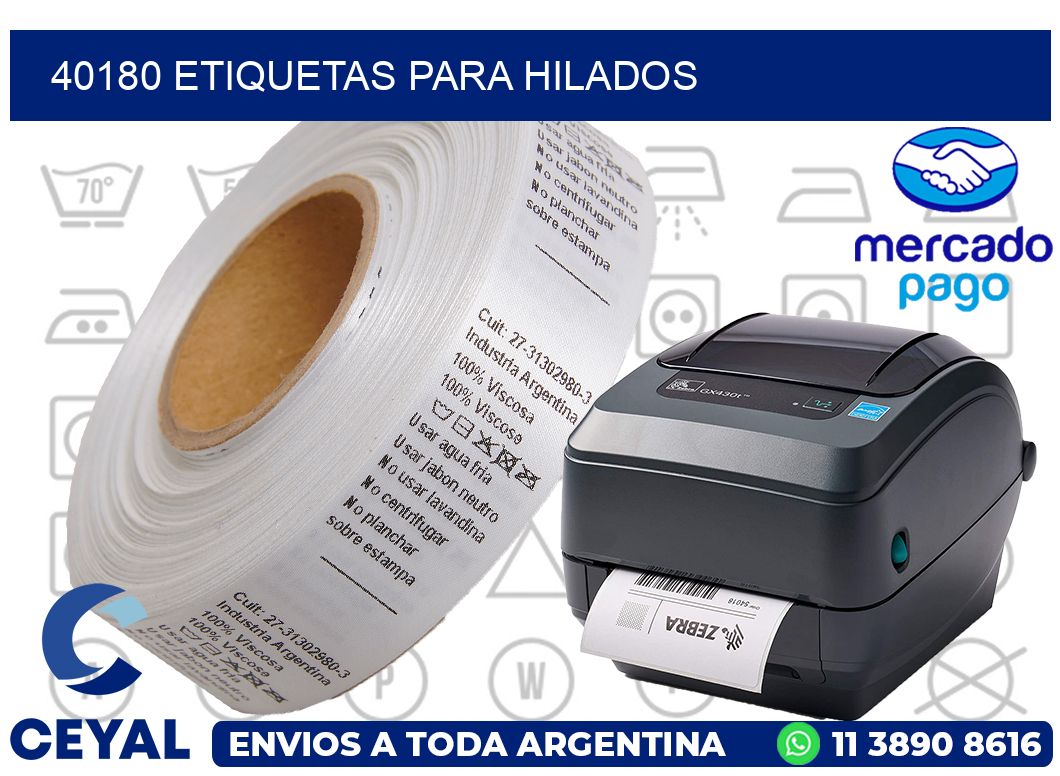 40180 ETIQUETAS PARA HILADOS