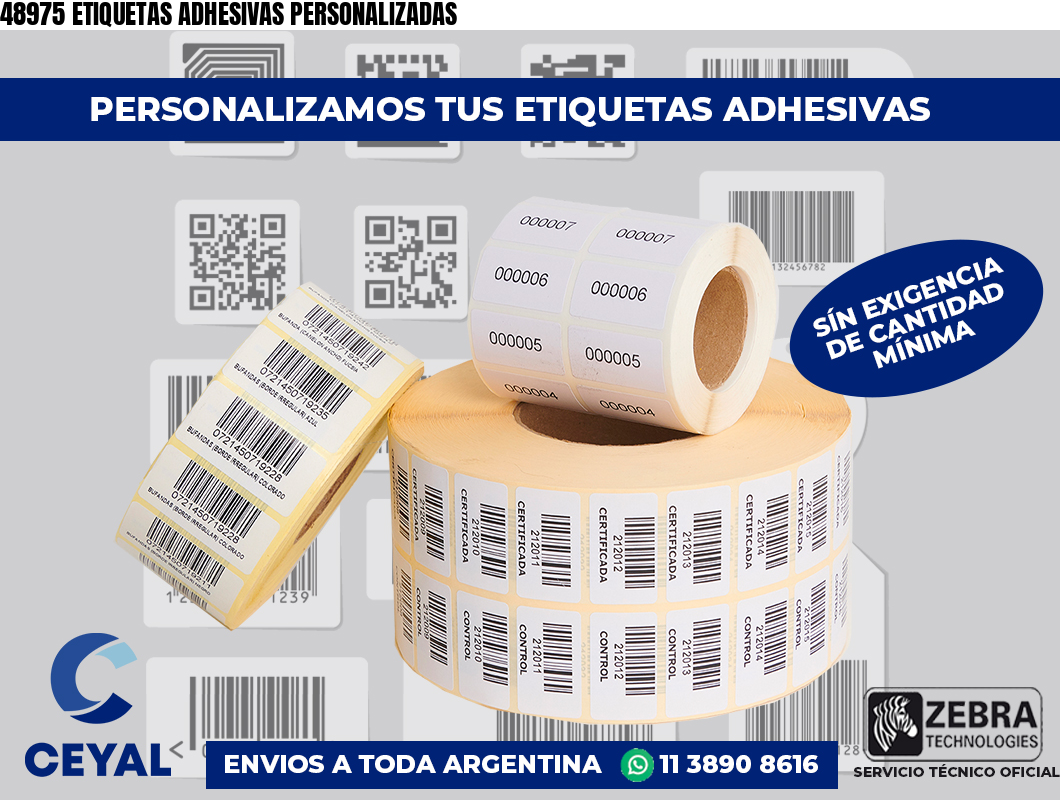 48975 ETIQUETAS ADHESIVAS PERSONALIZADAS