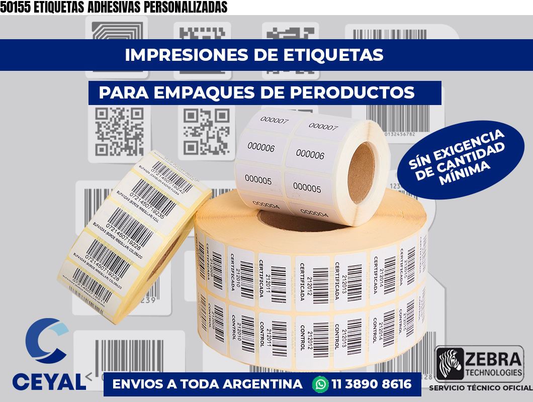 50155 ETIQUETAS ADHESIVAS PERSONALIZADAS