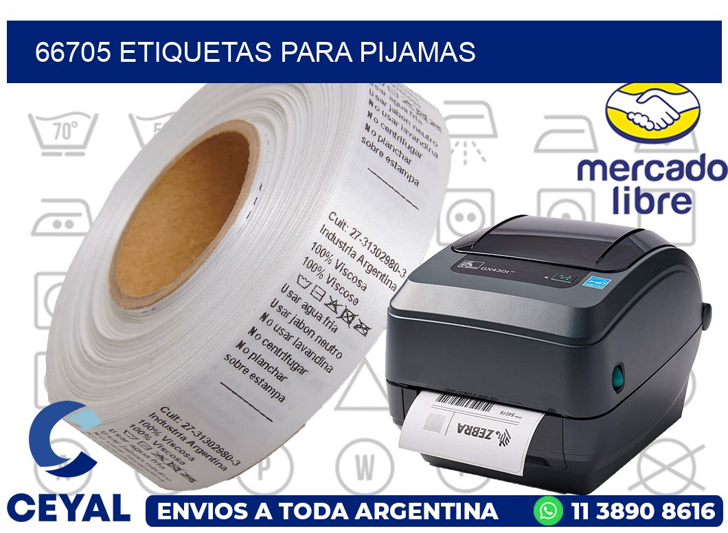 66705 ETIQUETAS PARA PIJAMAS