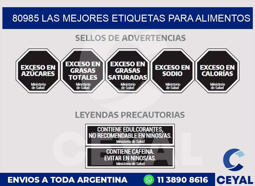 80985 LAS MEJORES ETIQUETAS PARA ALIMENTOS