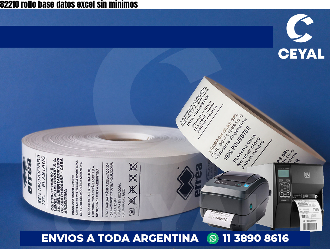 82210 rollo base datos excel sin minimos