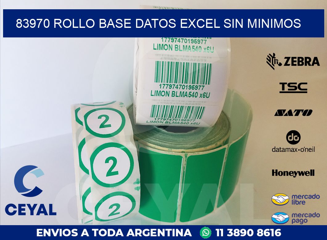 83970 rollo base datos excel sin minimos