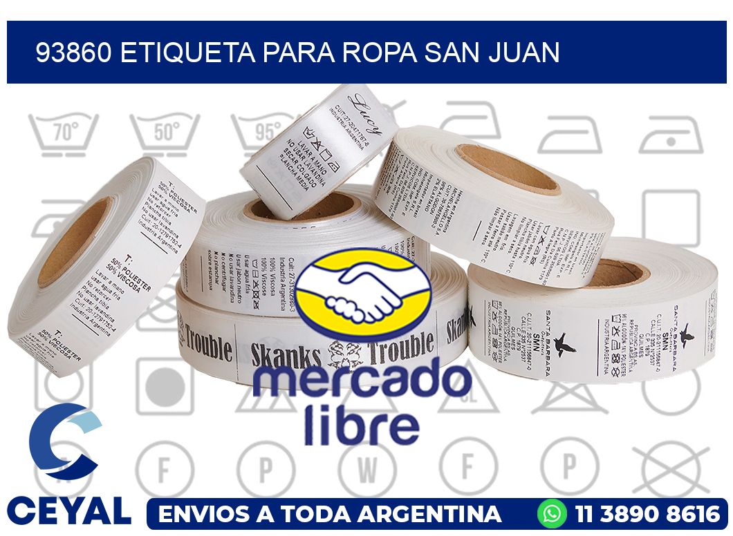 93860 ETIQUETA PARA ROPA SAN JUAN