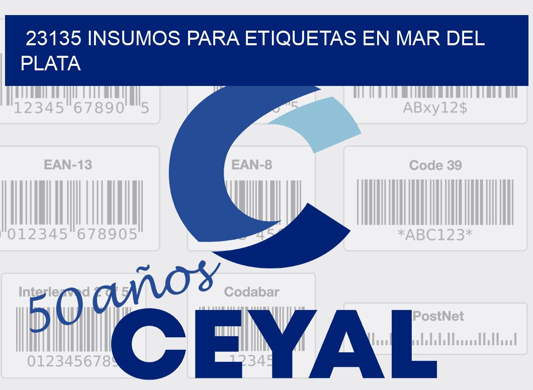 23135 INSUMOS PARA ETIQUETAS EN MAR DEL PLATA