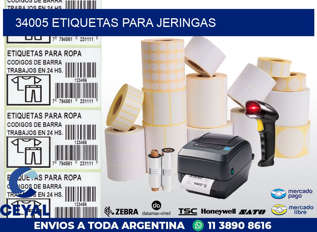 34005 ETIQUETAS PARA JERINGAS