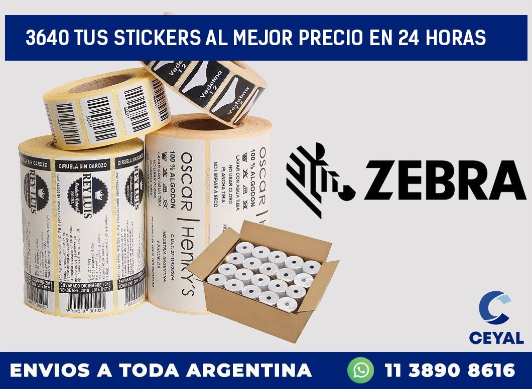 3640 TUS STICKERS AL MEJOR PRECIO EN 24 HORAS