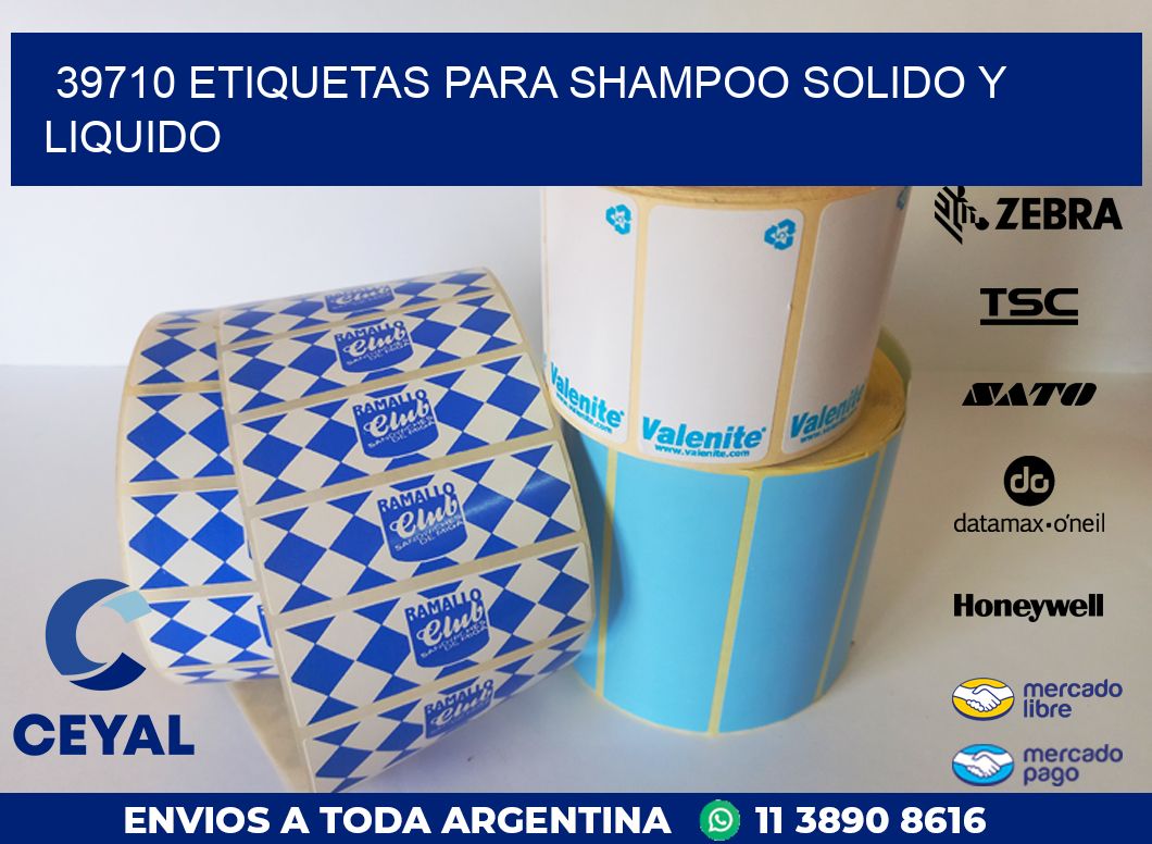 39710 ETIQUETAS PARA SHAMPOO SOLIDO Y LIQUIDO