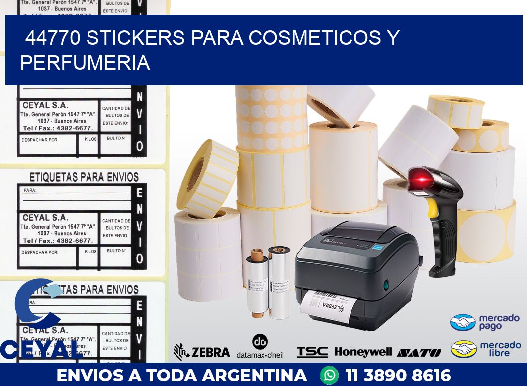 44770 STICKERS PARA COSMETICOS Y PERFUMERIA