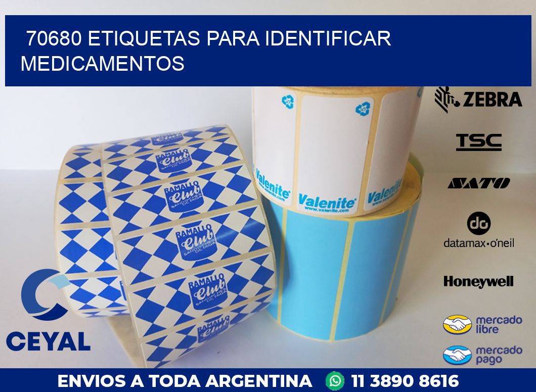 70680 ETIQUETAS PARA IDENTIFICAR MEDICAMENTOS