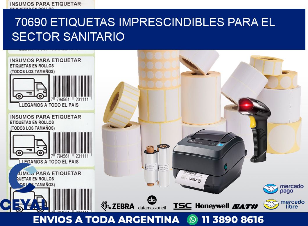 70690 ETIQUETAS IMPRESCINDIBLES PARA EL SECTOR SANITARIO