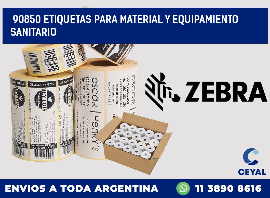 90850 ETIQUETAS PARA MATERIAL Y EQUIPAMIENTO SANITARIO