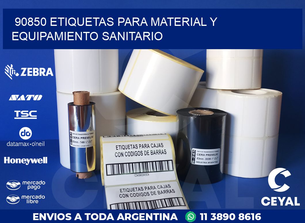 90850 ETIQUETAS PARA MATERIAL Y EQUIPAMIENTO SANITARIO