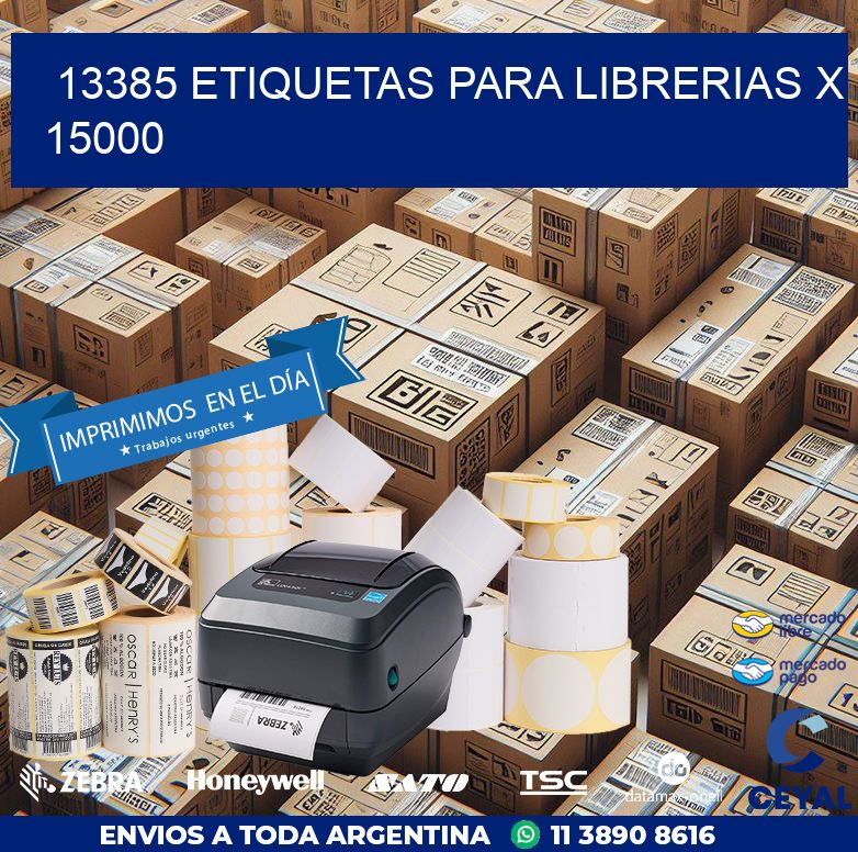 13385 ETIQUETAS PARA LIBRERIAS X 15000