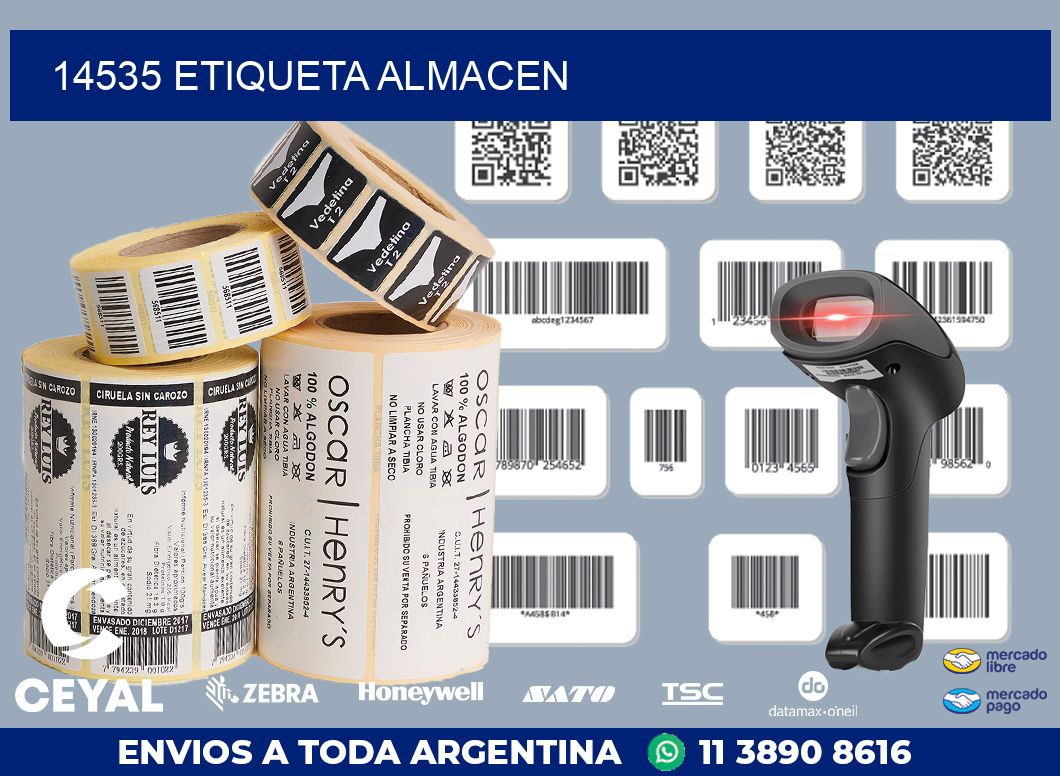 14535 ETIQUETA ALMACEN