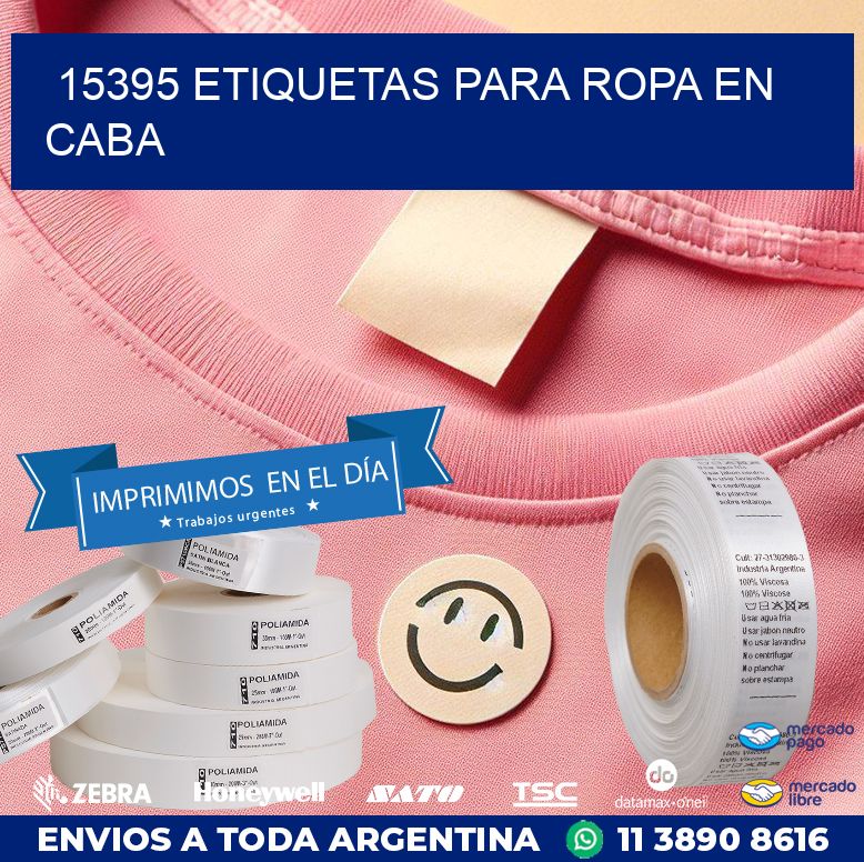 15395 ETIQUETAS PARA ROPA EN CABA