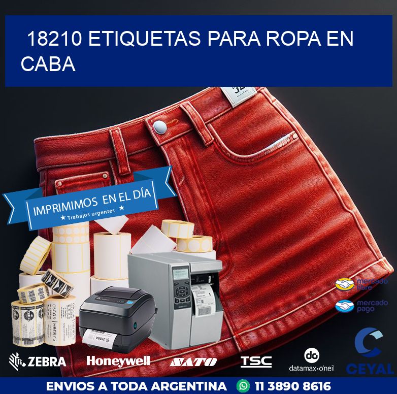 18210 ETIQUETAS PARA ROPA EN CABA