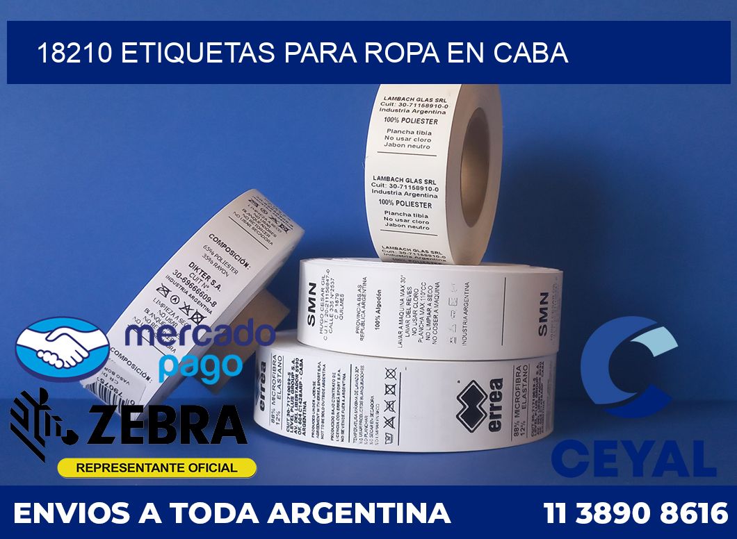 18210 ETIQUETAS PARA ROPA EN CABA