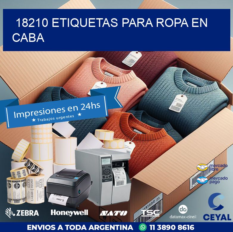 18210 ETIQUETAS PARA ROPA EN CABA