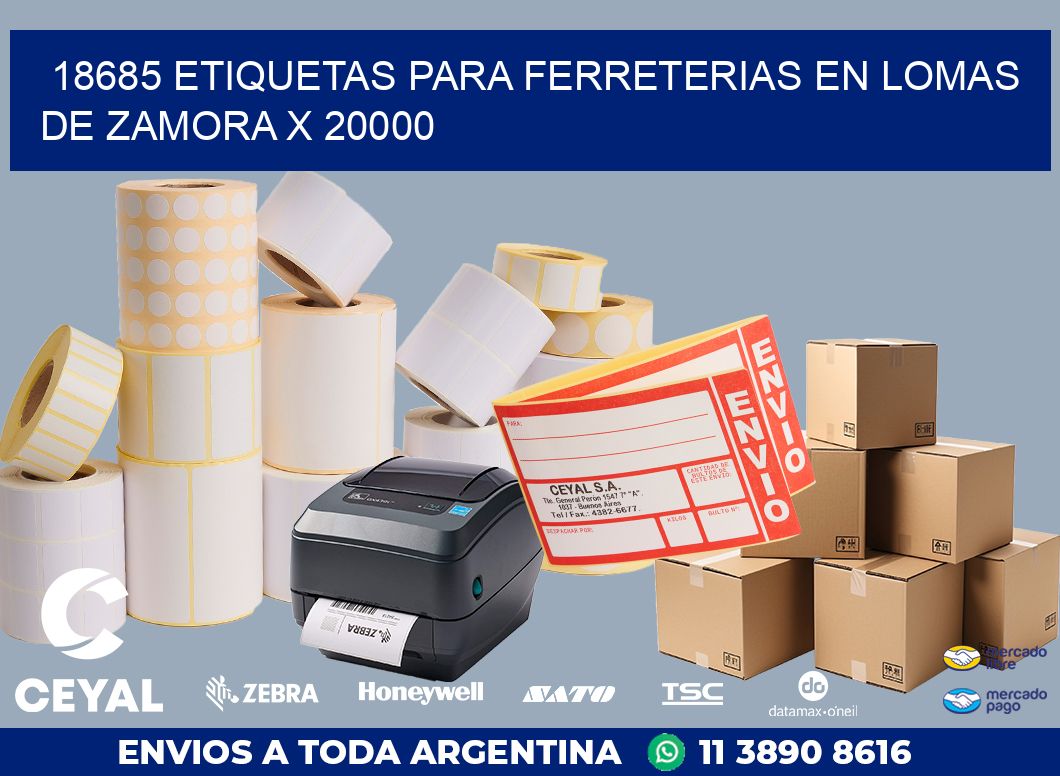 18685 ETIQUETAS PARA FERRETERIAS EN LOMAS DE ZAMORA X 20000
