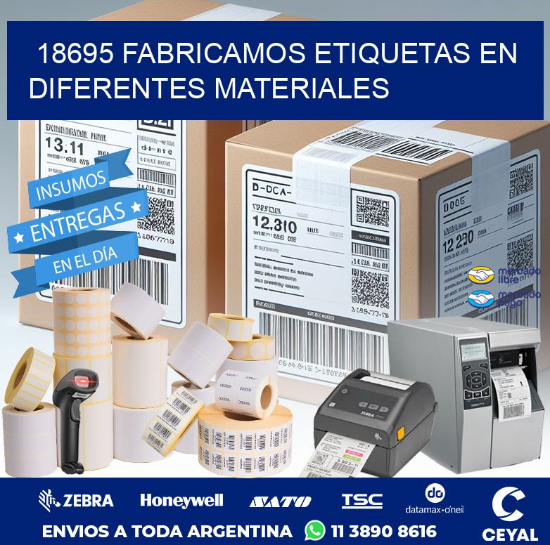 18695 FABRICAMOS ETIQUETAS EN DIFERENTES MATERIALES