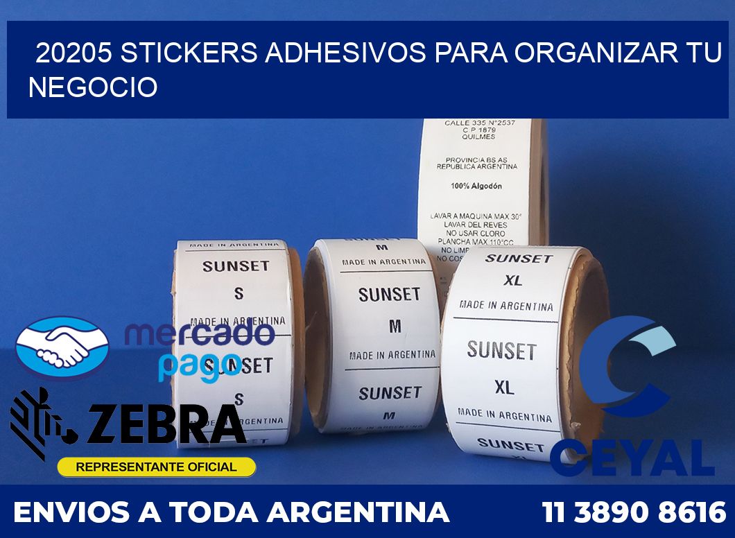 20205 STICKERS ADHESIVOS PARA ORGANIZAR TU NEGOCIO