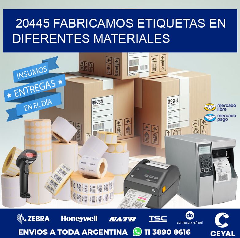 20445 FABRICAMOS ETIQUETAS EN DIFERENTES MATERIALES