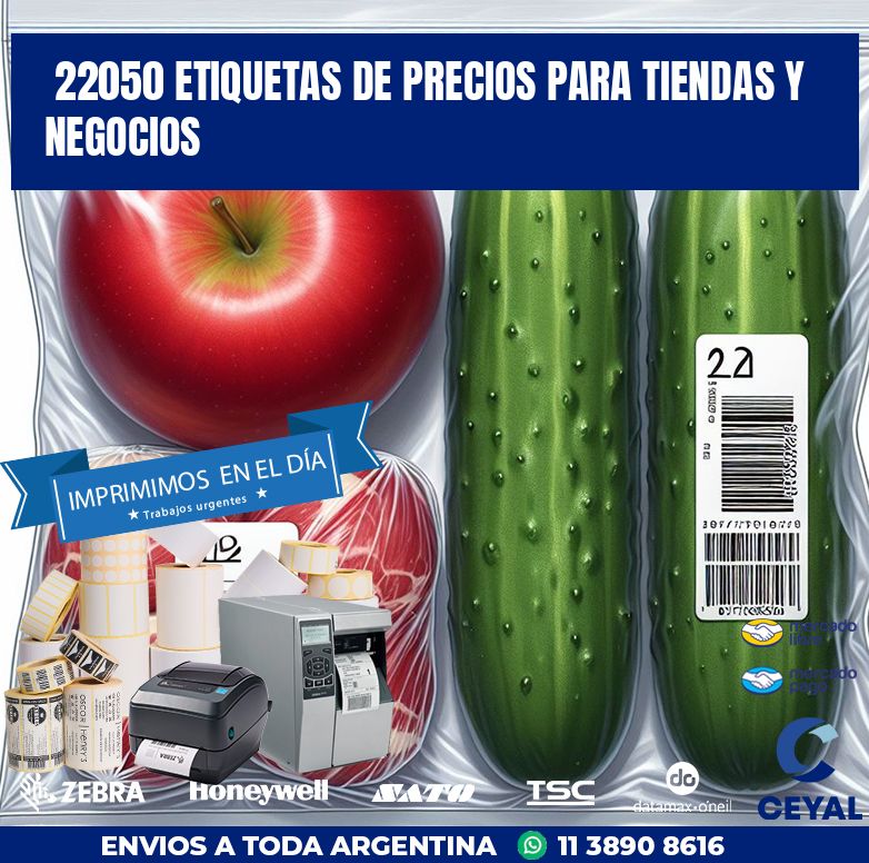 22050 ETIQUETAS DE PRECIOS PARA TIENDAS Y NEGOCIOS