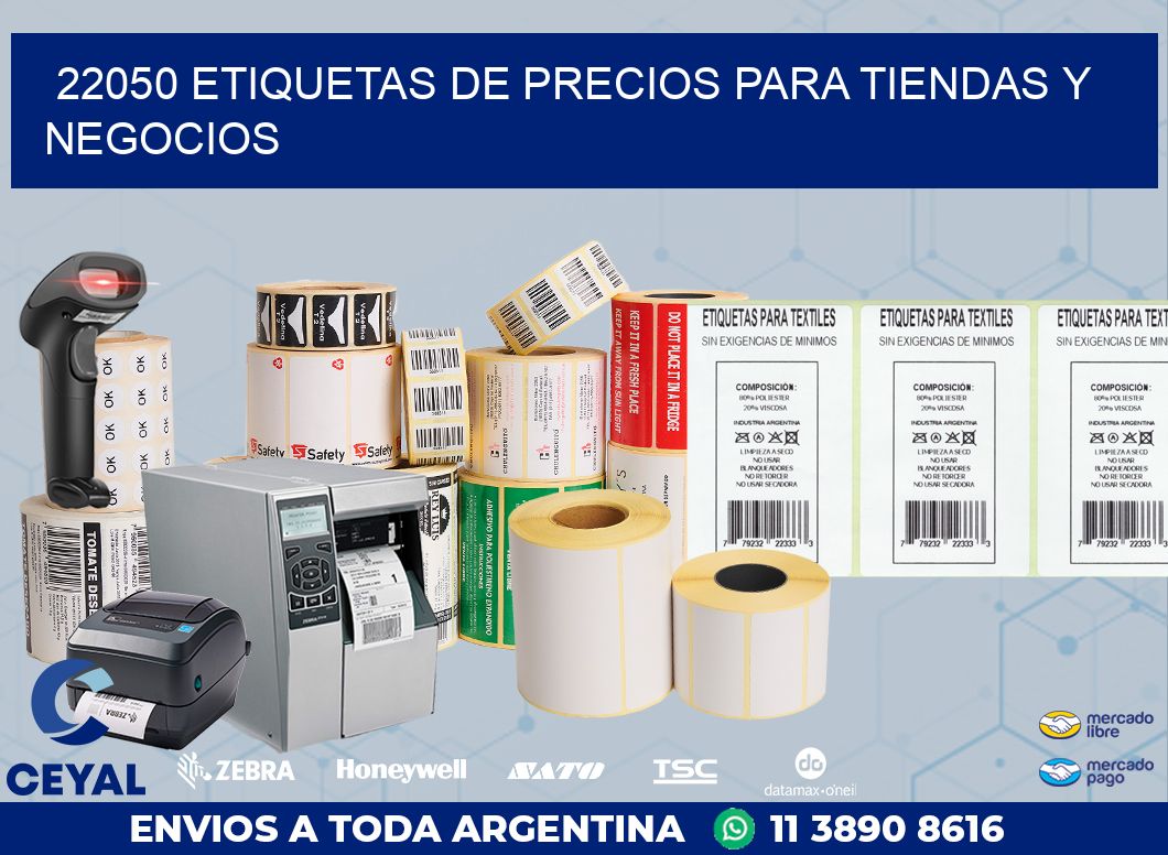 22050 ETIQUETAS DE PRECIOS PARA TIENDAS Y NEGOCIOS