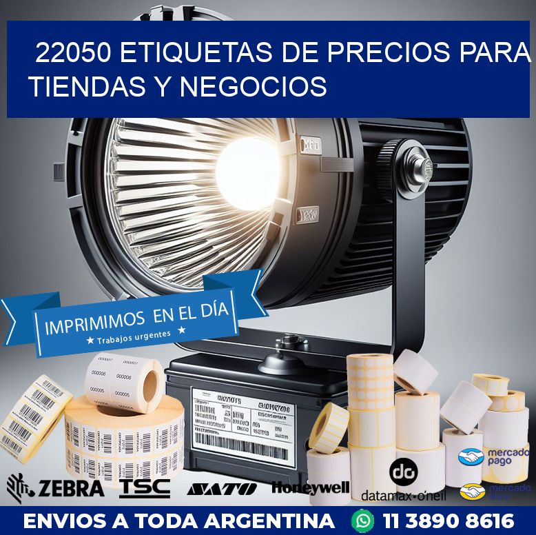 22050 ETIQUETAS DE PRECIOS PARA TIENDAS Y NEGOCIOS