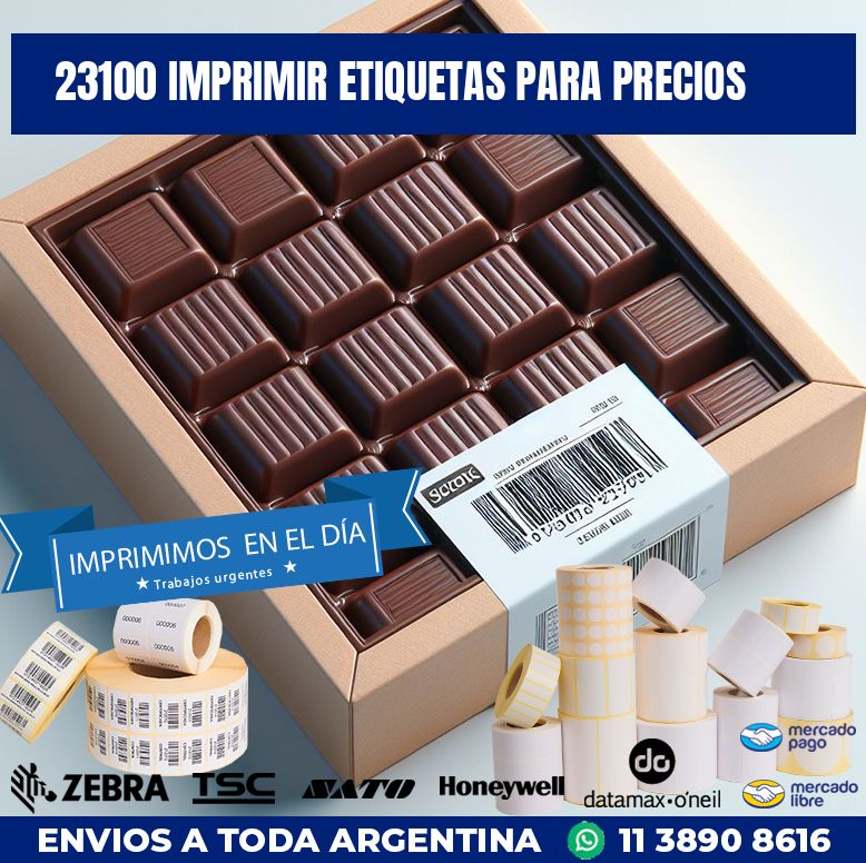 23100 IMPRIMIR ETIQUETAS PARA PRECIOS