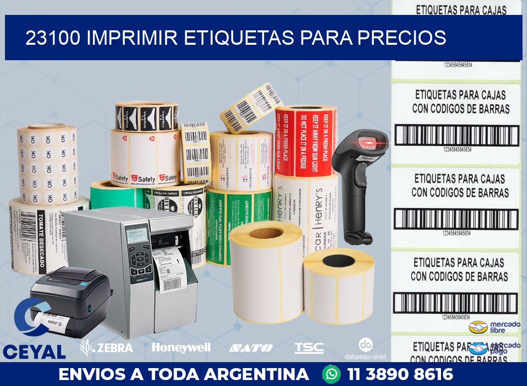 23100 IMPRIMIR ETIQUETAS PARA PRECIOS